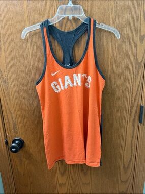 Orange & Dark Gray GIANTS Racerback Tank